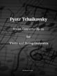 Tchaikovsky Violin Concerto for Violin and String Orchestra Orchestra sheet music cover